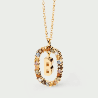 Rainbow letter necklace - PDPAOLA - Silverado Jewellery