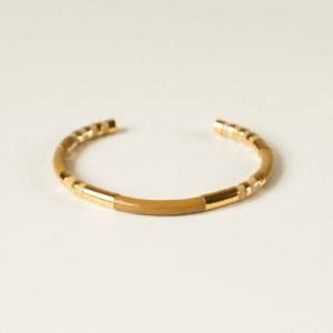 latte brown stripe cuff Latte Brown Cuff Amie. Silverado Jewellery.
