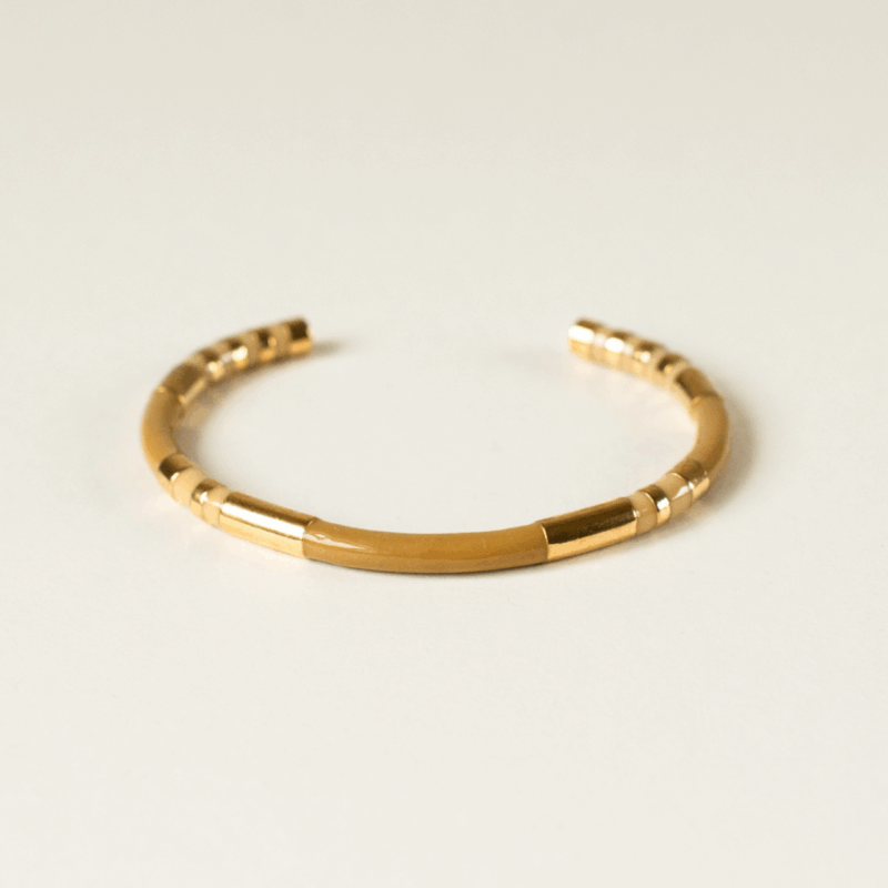 Latte Brown Cuff Amie. Silverado Jewellery.