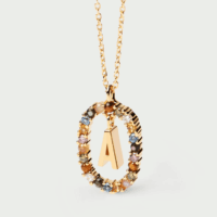 Rainbow letter necklace - PDPAOLA - Silverado Jewellery