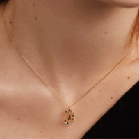 Rainbow letter necklace - PDPAOLA - Silverado Jewellery