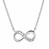 silver infinity necklace silverado jewellery