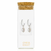 Silver Pearl Drop Earrings
