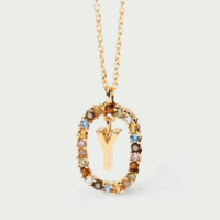 Rainbow letter necklace - PDPAOLA - Silverado Jewellery