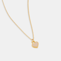 latte heart necklace - One and Eight - Silverado Jewellery