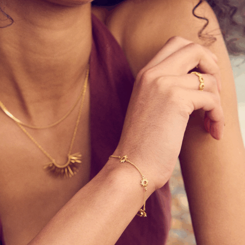 mini eternal sun bracelet - Rachel Jackson - Silverado Jewellery