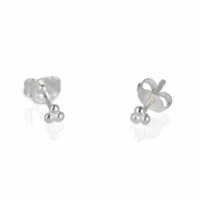 Silver festive bauble studs - One And Eight - Silverado Jewellery