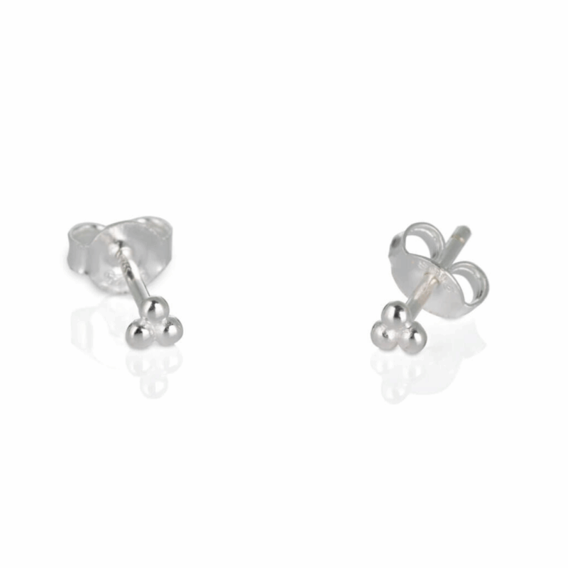 Silver festive bauble studs - One And Eight - Silverado Jewellery
