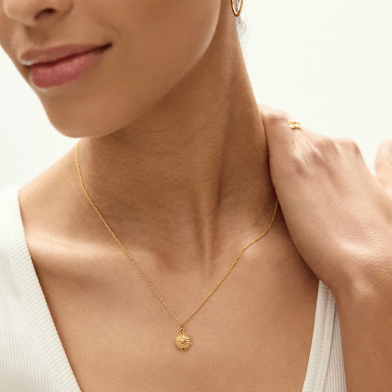 mini electric goddess sun necklace - Rachel Jackson - Silverado Jewellery