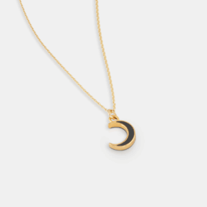 Slate moon pendant necklace - One and Eight - Silverado Jewellery