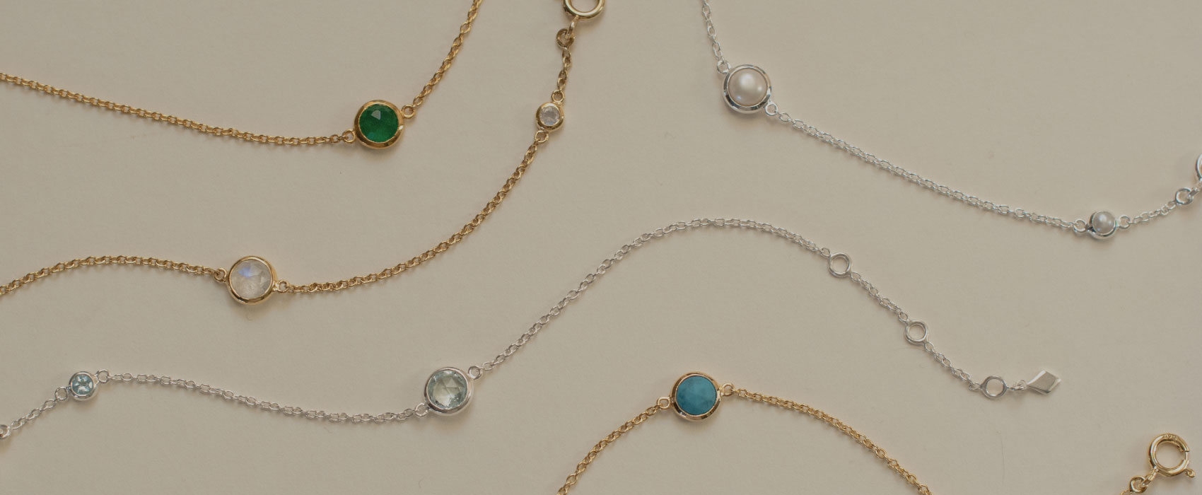 Birthstonebracelets2 September Silver Birthstone Bracelet - Lapis