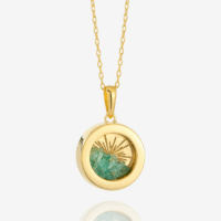 small birthstone emerald amulet - Rachel Jackson - Silverado Jewellery