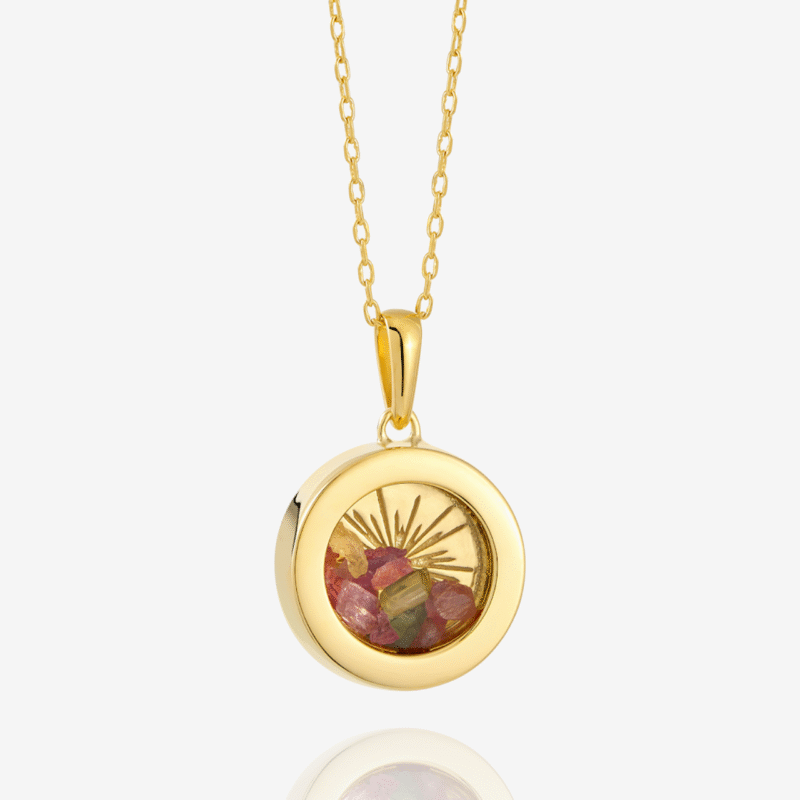 small birthstone tourmaline amulet - Rachel Jackson - Silverado Jewellery