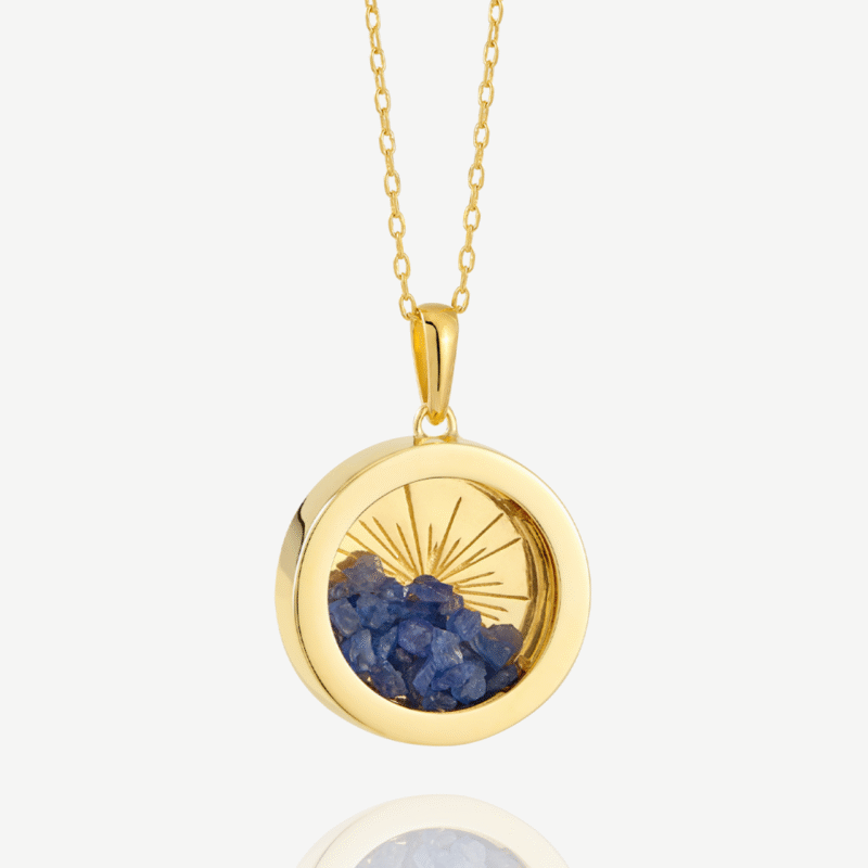 Medium birthstone sapphire amulet - Rachel Jackson - Silverado Jewellery Medium birthstone sapphire amulet - Rachel Jackson - Silverado Jewellery