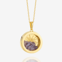 Medium birthstone tanzanite amulet - Rachel Jackson - Silverado Jewellery Medium birthstone tanzanite amulet - Rachel Jackson - Silverado Jewellery