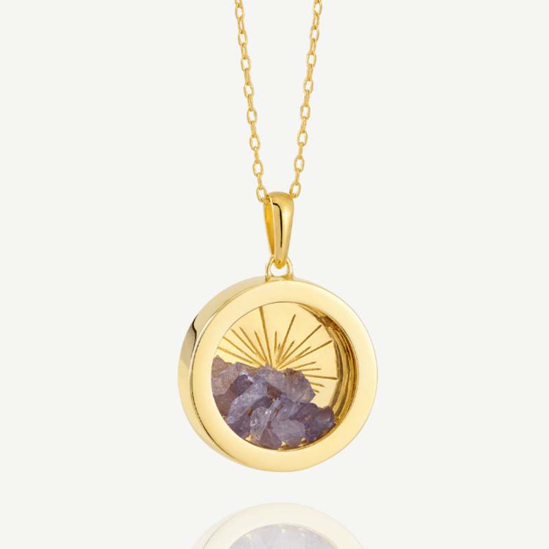 Medium birthstone tanzanite amulet - Rachel Jackson - Silverado Jewellery Medium birthstone tanzanite amulet - Rachel Jackson - Silverado Jewellery