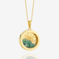 Medium birthstone emerald amulet - Rachel Jackson - Silverado Jewellery Medium birthstone emerald amulet - Rachel Jackson - Silverado Jewellery