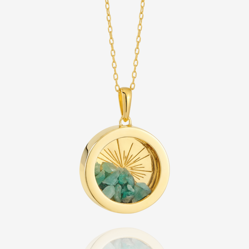 Medium birthstone emerald amulet - Rachel Jackson - Silverado Jewellery Medium birthstone emerald amulet - Rachel Jackson - Silverado Jewellery