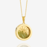 Medium birthstone peridot amulet - Rachel Jackson - Silverado Jewellery Medium birthstone peridot amulet - Rachel Jackson - Silverado Jewellery