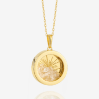Medium birthstone rock crystal amulet - Rachel Jackson - Silverado Jewellery Medium birthstone rock crystal amulet - Rachel Jackson - Silverado Jewellery