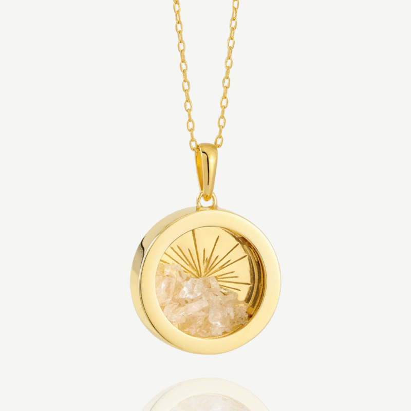 Medium birthstone rock crystal amulet - Rachel Jackson - Silverado Jewellery Medium birthstone rock crystal amulet - Rachel Jackson - Silverado Jewellery