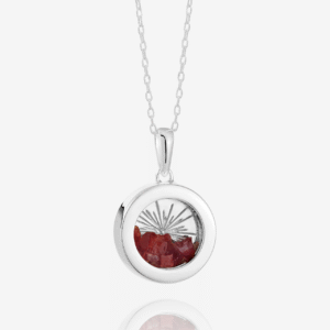 small silver birthstone garnet amulet - Rachel Jackson - Silverado Jewellery small silver birthstone garnet amulet - Rachel Jackson - Silverado Jewellery