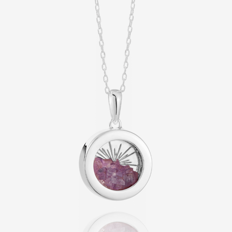 small silver birthstone amethyst amulet - Rachel Jackson - Silverado Jewellery small silver birthstone amethyst amulet - Rachel Jackson - Silverado Jewellery