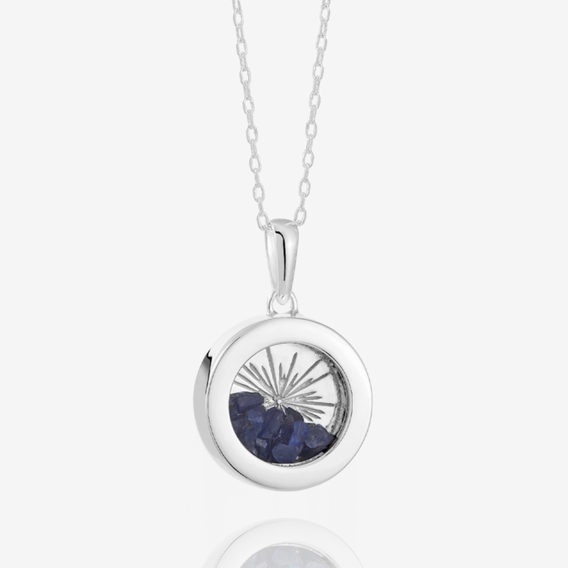 small silver birthstone sapphire amulet - Rachel Jackson - Silverado Jewellery small silver birthstone sapphire amulet - Rachel Jackson - Silverado Jewellery