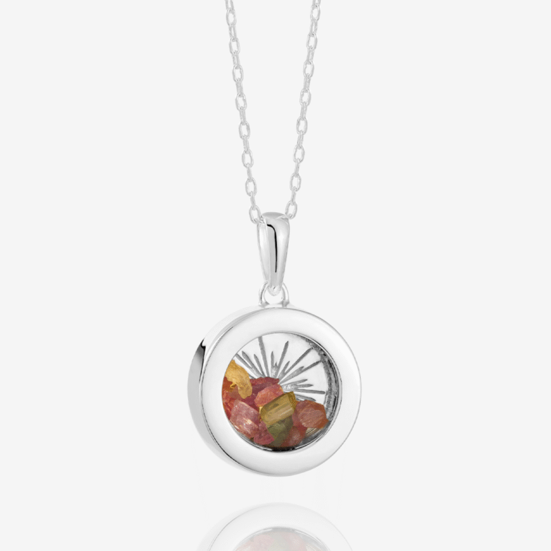 small silver birthstone tourmaline amulet - Rachel Jackson - Silverado Jewellery small silver birthstone tourmaline amulet - Rachel Jackson - Silverado Jewellery