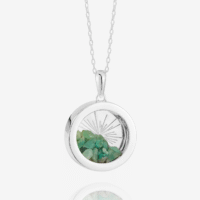 Medium silver birthstone emerald amulet - Rachel Jackson - Silverado Jewellery Medium silver birthstone emerald amulet - Rachel Jackson - Silverado Jewellery