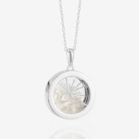 Medium silver birthstone rock crystal amulet - Rachel Jackson - Silverado Jewellery Medium silver birthstone rock crystal amulet - Rachel Jackson - Silverado Jewellery