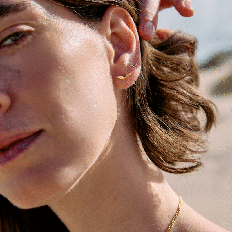 dreamer asymmetric bird stud earrings - Rachel Jackson - Silverado Jewellery