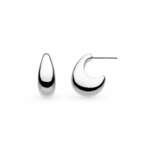 large coast pebble semi hoop earrings - Kit Heath - Silverado Jewellery large coast pebble semi hoop earrings - Kit Heath - Silverado Jewellery