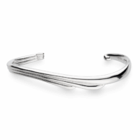 Oceane shell wave cuff bangle - Kit Heath - Silverado Jewellery