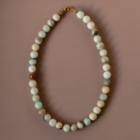 Green Amazonite Beaded Necklace