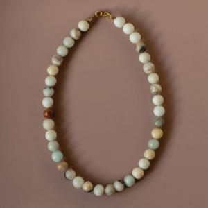 paloma necklace Green Amazonite Beaded Necklace