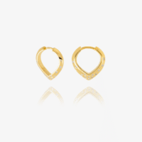Imagine white sapphire hoop earrings - Rachel Jackson - Silverado Jewellery