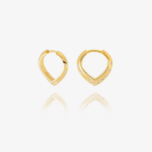 Imagine white sapphire hoop earrings - Rachel Jackson - Silverado Jewellery