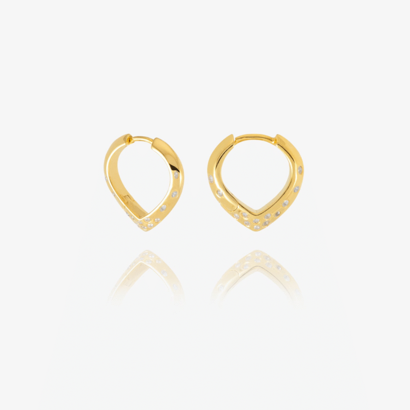 Imagine white sapphire hoop earrings - Rachel Jackson - Silverado Jewellery