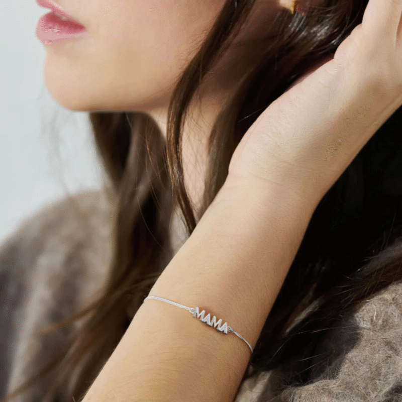 Silver Mini Mama Bracelet