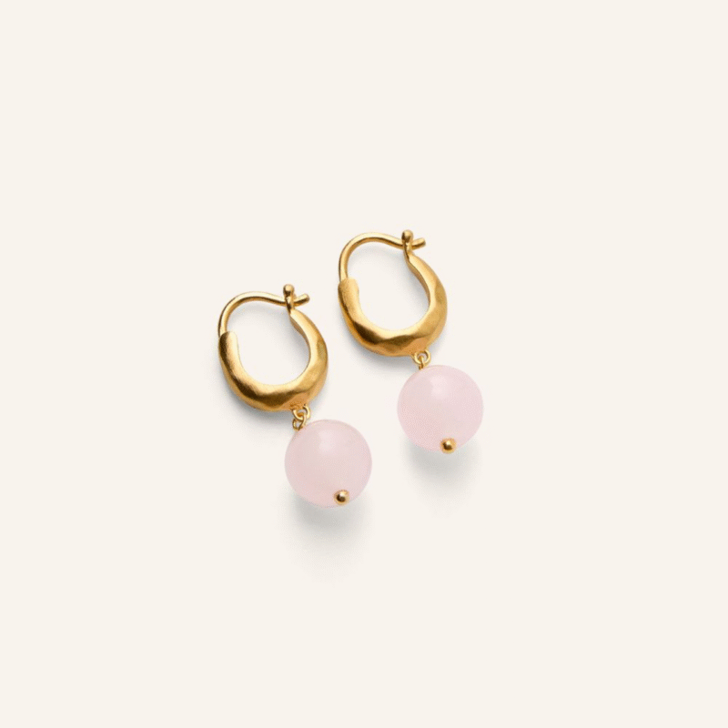 blush drop earrings - Pernille Corydon - Silverado Jewellery