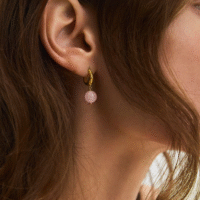 blush drop earrings - Pernille Corydon - Silverado Jewellery