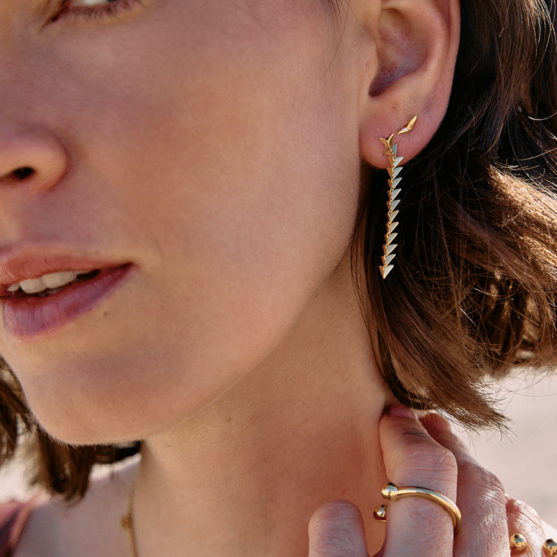 dreamer bird drop earrings - Rachel Jackson - Silverado Jewellery