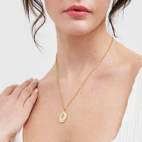 Forget Me Not Cameo Necklace