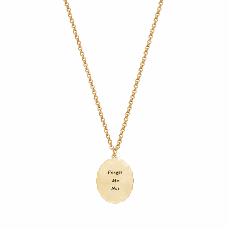 Forget Me Not Cameo Necklace