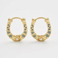 Horseshoe Hoop Earrings
