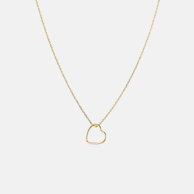 Dainty open love heart necklace - One & Eight Jewellery - Silverado Jewellery
