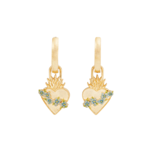 sacred heart fable Sacred Heart Huggie Hoop Earrings