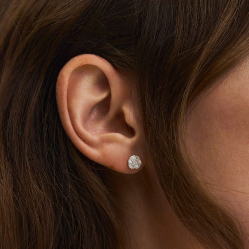 rose stud earrings - Pernille Corydon - Silverado Jewellery