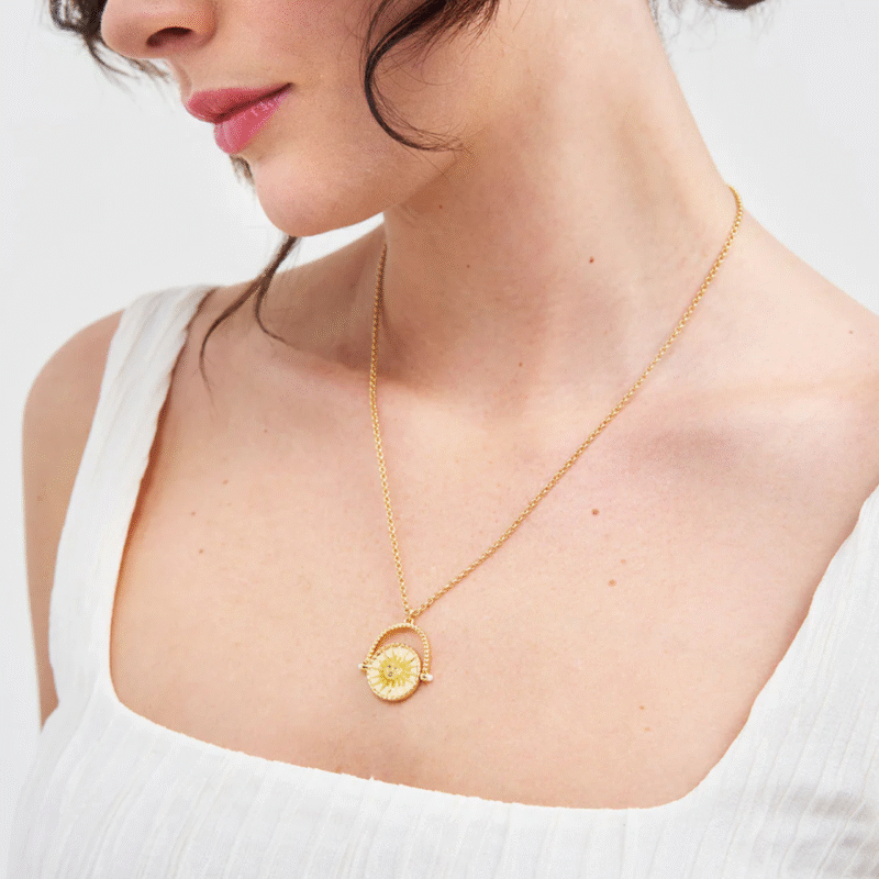 Day And Night Spinner Necklace